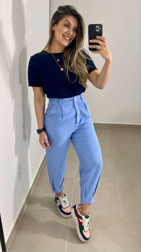 Cool Toned Fashion, Office Outfits Leggings, Colorful Work Outfits Women, Casual College Outfits, Elegante Casual, Color Analysis, Outfits Verano, Casual Work Outfits, Work Looks