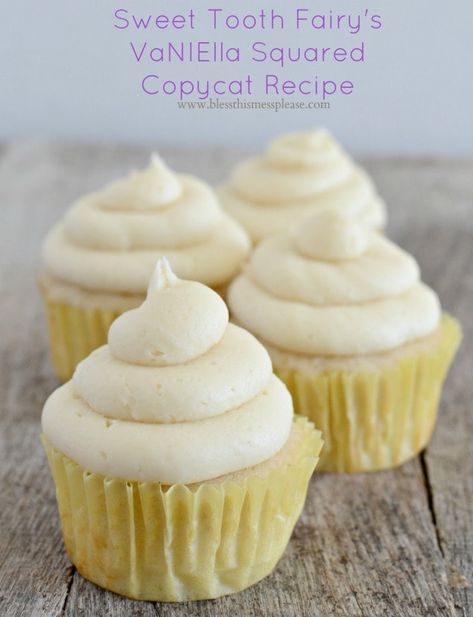 Easy Sweet Tooth Fairy's VaNIElla Squared Cupcake Copycat Recipe Sweet Tooth Fairy Copycat, Copycat Cupcake Recipes, Square Cupcakes, Baking Challenge, Dinner Planning, Cake Cup, Weekly Dinner, Easy Cupcake Recipes, Vanilla Cupcake Recipe