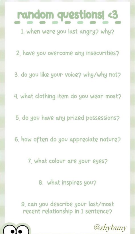 Aftercare Prompts, How Insecure Are You Template, Getting To Know Someone, Fun Questions To Ask, What Inspires You, Describe Yourself, Im Bored, Questions To Ask, Digital Journal