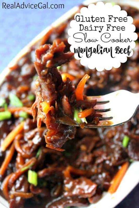 Gluten Free Dairy Free Slow Cooker Mongolian Beef Recipe Slow Cooker Mongolian Beef Recipe, Slow Cooker Mongolian Beef, Paleo Beef Recipes, Mongolian Beef Recipe, Dairy Free Recipes Dinner, Mongolian Beef Recipes, Dairy Free Dinner, Paleo Beef, Mongolian Beef