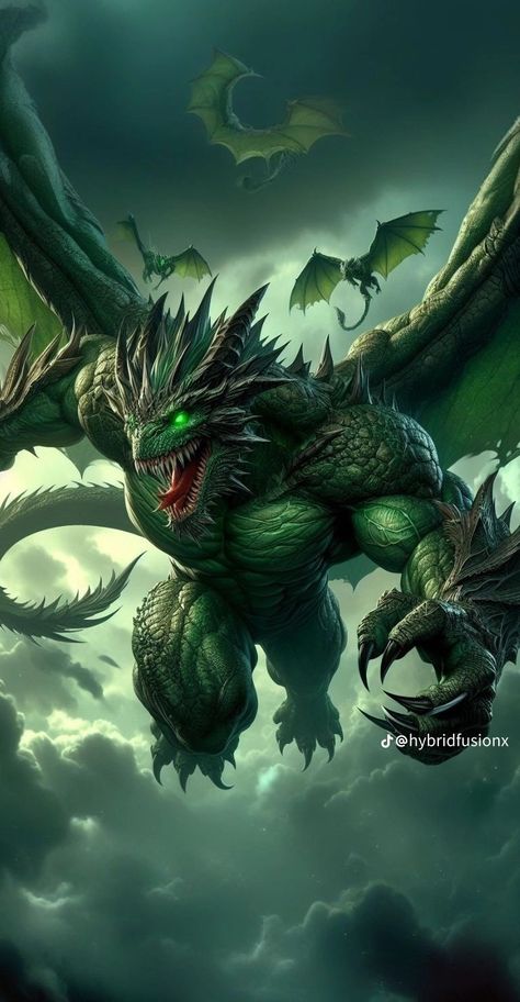 Giant Dragon Fantasy Art, Arch Demon, Poison Dragon, Dragon Fantasy Art, Giant Dragon, Dragon Images, Japanese Warrior, Dragon Pictures, Dragon Artwork