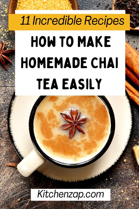 Chi Tea, Homemade Tea Recipes, Homemade Chai Tea, Homemade Chai, Chai Tea Recipe, Blooming Tea, Homemade Tea, Tea Recipe, Incredible Recipes