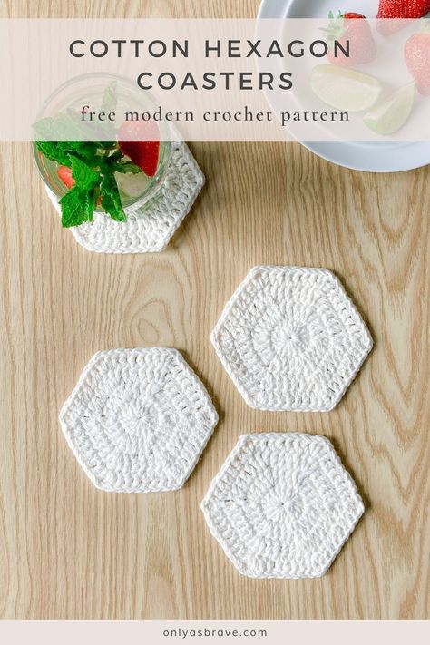 Crochet Placemat Patterns, Crochet Coasters Free Pattern, Wool Work, Crochet Placemats, Modern Crochet Patterns, Crochet Coaster Pattern, Crochet Motif Patterns, Placemats Patterns, Hexagon Coasters