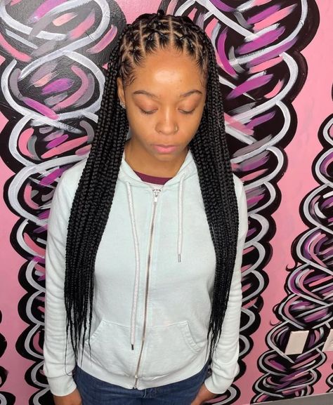 Creative and Gorgeous Criss Cross Knotless Braids Hairstyles in 2021. - honestlybecca Half Rubber Band Half Knotless, Criss Cross Knotless Braids With Curls, Half Knotless Braids, Cross Knotless Braids, Criss Cross Knotless Braids, Criss Cross Braids, Braids Over Locs, Cross Braids, Knotless Braids Hairstyles