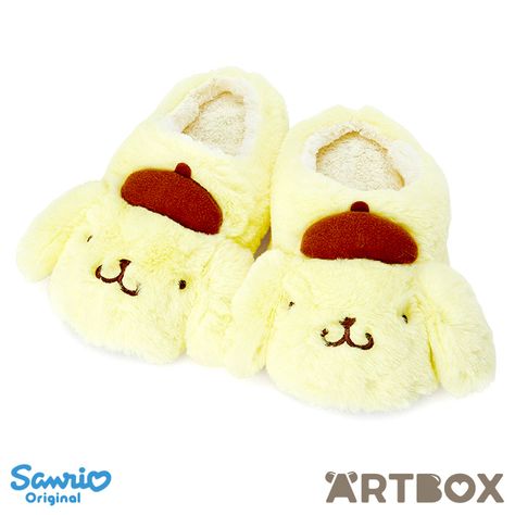 Sanrio Shop, Sanrio Pompompurin, Pom Pom Purin, Themed Cafes, Sanrio Japan, Cute Slippers, Room Shoes, Little Twin Stars, Cute Pins