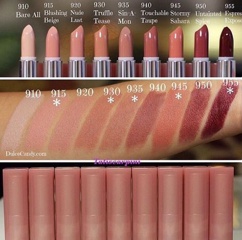 The maybelline color sensational buff collection swatches. Maybelline Sensational Lipstick, Maybelline Color Sensational Lipstick, Maybelline Lipstick, Maybelline Color Sensational, Homemade Lip Balm, Lip Swatches, Lipstick Swatches, Makeup To Buy, Bare Minerals