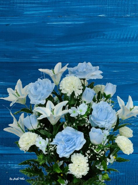 Bouquet Of Flowers Light Blue, Blue Bell Bouquet, Blue Carnation Bouquet, Blue Lillie’s, White Carnation Bouquet, Blue Bell Flowers Bouquets, Jesus Wedding, Dark Blue Delphinium Bouquet, Prom Planning