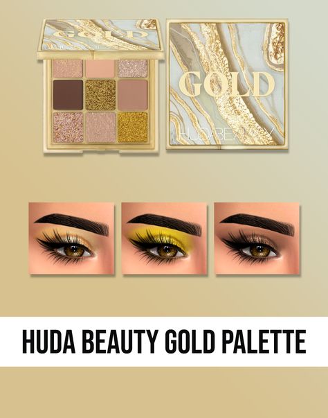 Huda Beauty Highlighter, Sims 4 Piercings, Makeup Cc, Sims 4 Cc Makeup, Gold Palette, Sims Building, Ts4 Cc, The Sims4, Winter Solstice