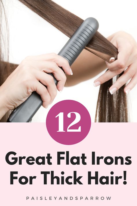 Hair straightener options for thick hair! Best flat iron for curls or straight hair styles. Good Straighteners, Best Straightener, Best Flat Iron, Flat Iron Tips, Sleek Straight Hair, Straight Hair Styles, Straight Iron, Flat Irons Best, Thick Coarse Hair