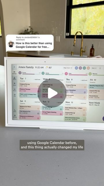 Skylight Frame on Instagram: "✅ Love getting things gloriously organized? #instagramfinds #google #skylightcalendar #organize #visual #moms #momlife #dadlife" Family Calendar Ideas, Skylight Calendar, Skylight Frame, Parent Burnout, Framed Calendar, Jones Family, Family Calendar, Kids Calendar, Chore Chart