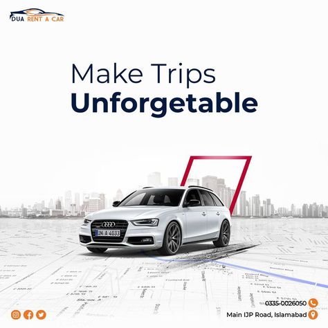 We are making your trip comfortable. 𝐂𝐚𝐥𝐥 𝐮𝐬 𝐚𝐧𝐝 𝐛𝐨𝐨𝐤 𝐲𝐨𝐮𝐫 𝐜𝐚𝐫 𝐧𝐨𝐰. Contact now for booking 0335-0026050 . . . . . #Carrental #Travel #Vacation #Carhire #Luxury #Cars #Pakistan #Toyota #Honda #Islamabad #Luxurycars #Rentacar #Kia #Tourism #Landcruiser #BMW #Mercedes #Audi #Auto #Car #Rental Rental Car Hacks, Logistics Design, Car Advertising Design, Car Ui, Wedding Car Hire, Ad Car, Luxury Car Rental, Creative Advertising Design, Food Graphic Design