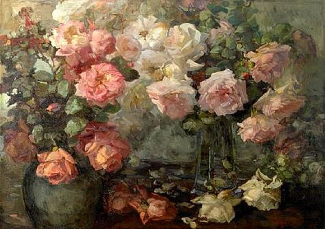 Franz Bischoff Rennaissance Art, Desktop Wallpaper Art, Flower Throw Pillows, Classic Paintings, China Painting, Old Paintings, Aesthetic Painting, Art Flowers, Painting Wallpaper