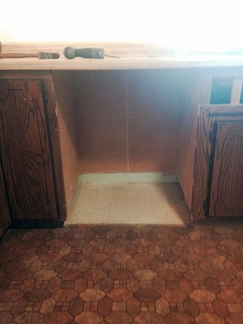 Install Dishwasher In Old Cabinets, Installing Dishwasher In Old Cabinets, How To Install A Dishwasher, Adding A Dishwasher To Kitchen, Adding Dishwasher To Old Kitchen, Dishwasher Installation, Mobile Home Repair, Old Cabinets, Remodeling Mobile Homes