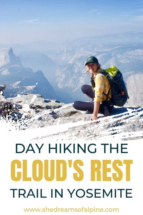 The Ultimate Trail Guide to Cloud's Rest Hike. One Of Yosemite's Best Hikes! Havasu Falls Hike, Backpacking Packing List, Yosemite Sequoia, Southern California Hikes, Backpacking Checklist, Backpacking Trails, Tuolumne Meadows, Hiking Club, California Hikes