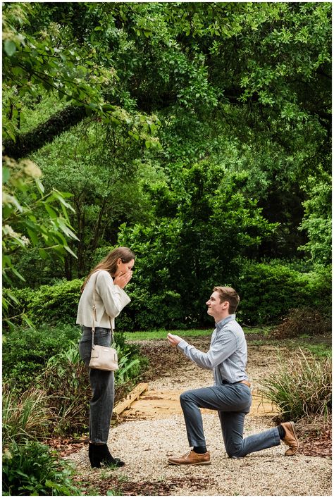 man proposing to woman on bended knee Proposal Ideas Surprise, Proposal Surprise, Baton Rouge Wedding, Garden Backdrops, Wedding Venues Uk, Baton Rouge Louisiana, Proposal Photography, Cotswolds Wedding, Proposal Photos