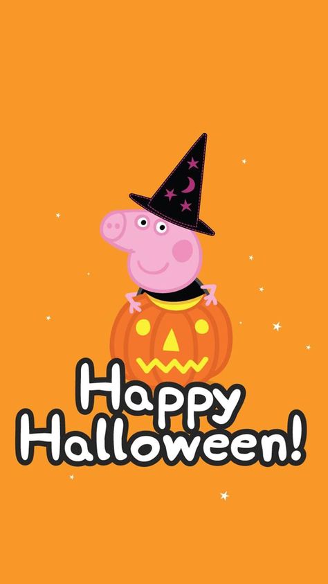 Halloween background Dog Years Chart, Peppa Pig Memes, Phone Backround, Pig Halloween, Peppa Pig Wallpaper, Pig Wallpaper, Pig Character, Pepa Pig, Halloween Background