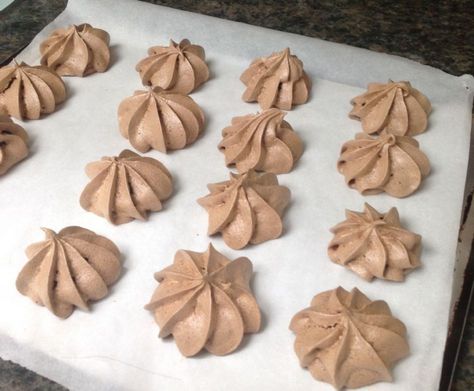 Mocha Meringues Recipe Mocha Meringue Cookies, Mirangue Cookies, Meringue Recipes, Meringues Recipe, Meringue Recipe, Free Friends, Meringue Cookies, Peppermint Mocha, Recipe Details