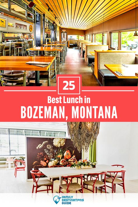 What To Do In Bozeman Montana, Yellowstone Itinerary From Bozeman, Bozeman Montana Restaurants, Bowman Lake Montana, Kids Restaurants, Lunch Places, Bozeman Mt, Cozy Restaurant, Eat Lunch