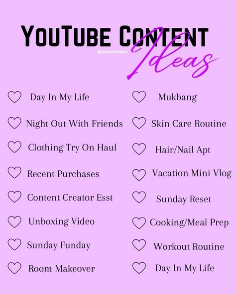 ⭐️ Every content creator should consider starting a YouTube channel to chronicle their beginnings and experiences. This not only serves as a testament for future audiences but also allows you to reflect on your personal growth and challenges. ⭐️ You can explore various creative ideas that highlight your unique perspective and individuality. Remember, your life story is unlike anyone else’s, so leverage that uniqueness. People are naturally curious about others’ lives, so share your journey ... Tips To Start A Youtube Channel, How To Start A Youtube Channel Ideas, Beauty Youtube Ideas, Challenge Ideas For Youtube, How To Become A Content Creator, Youtube Background Ideas, Tik Tok Content Ideas, Youtube Challenges Ideas, Youtube Content Ideas