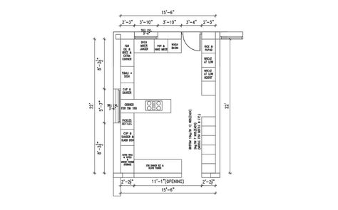 Restaurant Kitchen Layout CAD Drawing - Cadbull Restaurant Kitchen Plan, Restaurant Kitchen Floor Plan, Restaurant Layout Plan, Restaurant Kitchen Layout, Architecture Layout Plan, Kitchen Elevation, Architecture Layout, 3d Kitchen Design, Restaurant Kitchen Design