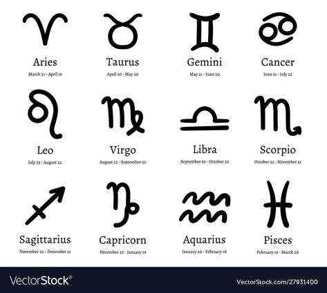 Astrology Icons, Birth Month Symbols, Birth Symbols, Horoscope Symbols, Signs Horoscope, Taurus And Scorpio, Zodiac Dates, Zodiac Signs Dates, Horoscope Gemini