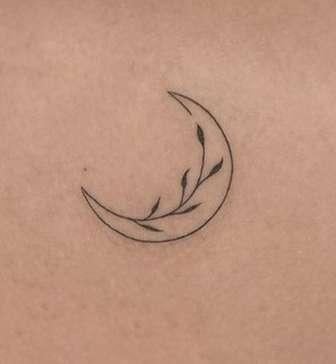 Womens Simple Tattoos, Moon Tattoo Ribs, Simple Moon Tattoo Designs, Simple Moon Tattoos, Moon Rib Tattoo, Moon Tattoo Minimalist, Moon Tattoo Simple, Moon Sternum Tattoo, Simple Moon Tattoo