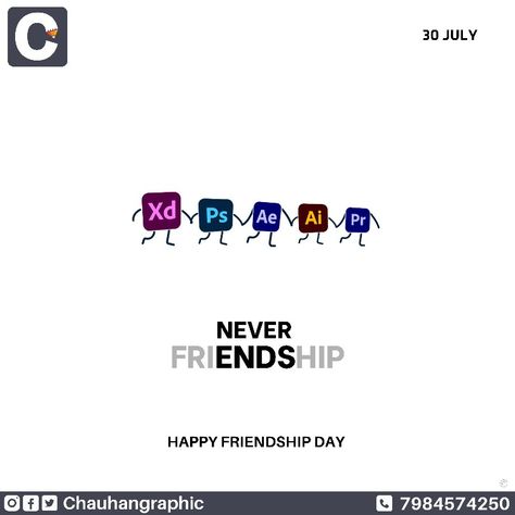 Happy friendship day! #happyfriendshipday Contact us for detailed information and price offer. DM for your order 📤chauhangraphics.in@gmail.com 📱 7984574250 📜 #chauhangraphic ___________________________________________ #dosti #friendship #friendsforever #frnds #group #collagefriends #college #school #childhoodfriends #dost #dostiyaari #bhai #socialsamosa #graphics #creative #trending #friyday #topicalpost #trend #top #topic #remember #remembering #poster #flyler #logo #designservices #ch Friendship Creative Poster, Creative Friendship Day Poster, Friendship Day Posters, Friendship Day Creative Post, Friendship Day Creatives, International Friendship Day Poster, Friendship Day Poster Design, Friendship Day Social Media Post, Friendship Day Creative Ads