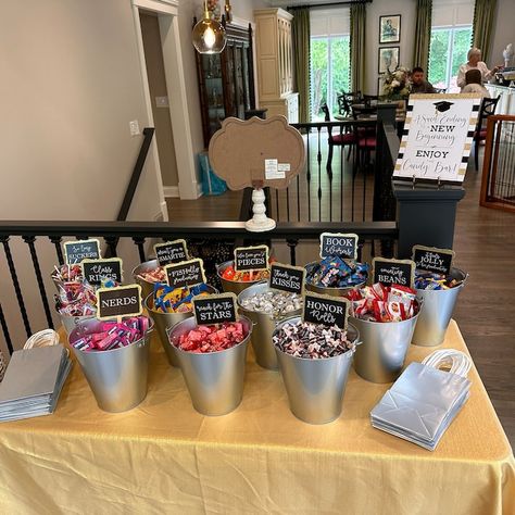 Graduation Candy Bar Labels, Graduation Party Decor, Grad Candy Bar, 2024 Decorations, Sweets Table Candy Buffet, Choose Your Colors - Etsy Candy Bar Ideas For Parties, Candy Station Ideas, Grad Candy Bar, Grad Candy, Graduation Candy Buffet, Graduation Candy Bar, Graduation Candy, Candy Bar Labels, Candy Station