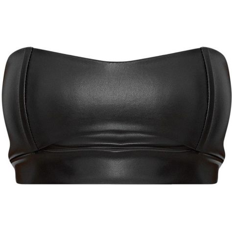 Black Faux Leather Cut Out Bandeau Crop Top ($15) ❤ liked on Polyvore featuring tops, cutout tops, bandeau top, cut-out crop tops, faux leather top and cut out detail top Leather Crop Top, Bandeau Crop Top, Faux Leather Top, Dark Style, Vegan Shirt, Leather Cuts, Leather Shirt, Edgy Outfits, Teen Fashion Outfits