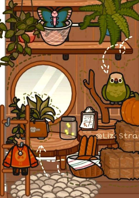 Room Ideas Hippie, Fall Room Ideas, Toca Boca Hair Salon, Toca Ideas, 1366x768 Wallpaper Hd, Funny Horse Videos, Toka Boka, Fall Cottage, Free House Design