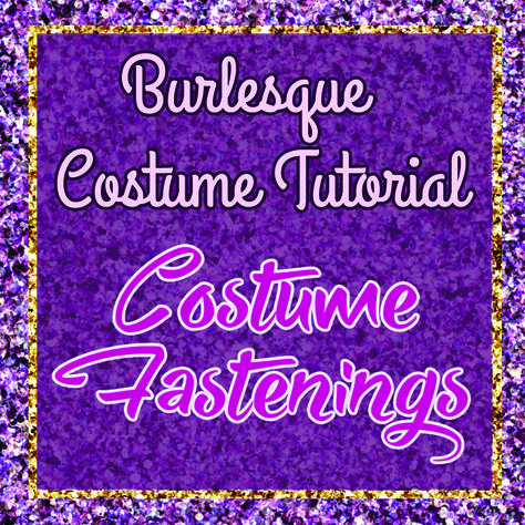 Burlesque Costume Tutorial: Costume Fastenings… Diy Garter Belt, Diy Burlesque, Diy Body Chain, Burlesque Fashion, Aerial Costume, Showgirl Costume, Rhinestone Costumes, Awesome Crafts, Dance Stage