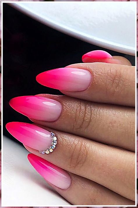 Summertime Nails - Awesome! - Get your products from the online store. Neon Nail Art Designs, Coffin Nails Designs Summer, Neon Nail Art, Multicolored Nails, Pink Chrome Nails, Pink Ombre Nails, Smink Inspiration, Cute Summer Nails, Trendy Nail Design