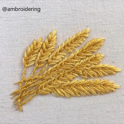 I don’t know why but I really enjoy stitching wheat 🤷‍♀️🌾🌾 ⠀⠀⠀⠀⠀⠀⠀⠀⠀ Please read my FAQ story highlight if you’ve got any questions 💛… Wheat Embroidery, Embroidery Video, Punch Needle, Embroidery Art, Beaded Embroidery, Wheat, Hand Embroidery, Stitching, Embroidery