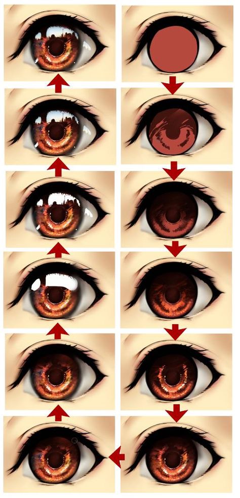 الفن الرقمي, Eye Drawing Tutorials, Výtvarné Reference, Seni Dan Kraf, Digital Art Beginner, Anime Eye Drawing, Digital Painting Tutorials, Anime Drawings Tutorials, Art Tutorials Drawing