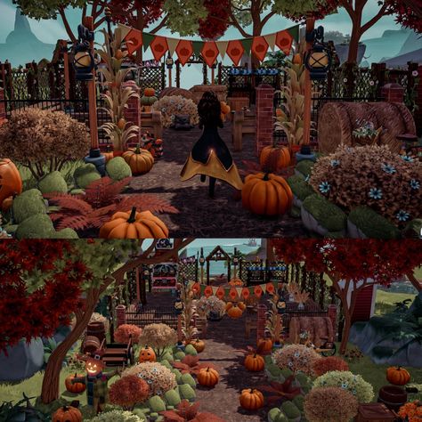 Pumpkin Patch Dreamlight Valley, Disney Dreamlight Valley Pumpkin, Disney Dreamlight Valley Pumpkin Patch, Dream Light Valley Forest Of Valor, Ddlv Inspiration Forest Of Valor, Dreamlight Valley Pumpkin Patch, Dreamlight Valley Forest Of Valor Ideas, Forest Of Valor Dreamlight Valley, Dreamland Ideas