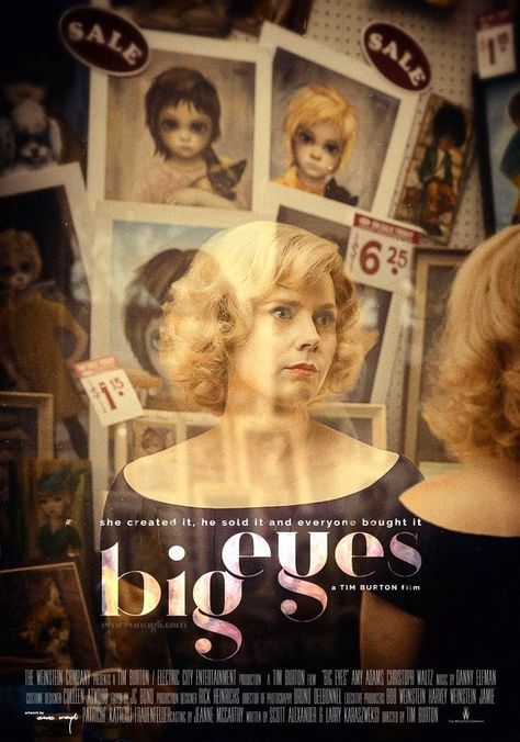 Big Eyes Movie, Big Eyes 2014, Colleen Atwood, Tim Burton Films, We Movie, Halloween Cartoons, Film Art, Executive Producer, Film Aesthetic