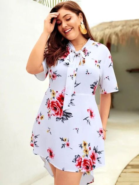 8c01a75941549a705cf7275e41b21f0ddesc52351197ri Plus Size Summer Dresses, Mini Skater Dress, Elegant Blouses, African Fashion Dresses, Classy Dress, Blouse Dress, Latest Fashion For Women, Summer Dress, Plus Size Dresses