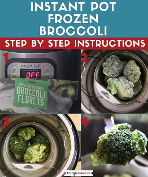 Instant Pot Frozen Broccoli cooked perfectly in the Instant Pot Pressure Cooker. Easy way to cook your frozen broccoli. #Instantpot #instantpotbroccoli #pressurecookerbroccoli #frozenbroccoli Frozen Broccoli Recipes, Cooking Fresh Broccoli, Broccoli Cooked, Electric Pressure Cooker Recipes, Boiled Vegetables, Frozen Broccoli, Fresh Broccoli, Easy Instant Pot Recipes, Insta Pot