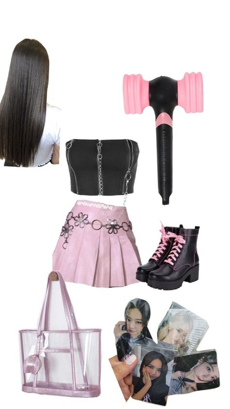 Blackpink Concert Outfit, Concert Blackpink, Blackpink Outfit, Blackpink Concert, Concert Outfit, Black Pink, Concert, Pink, Black