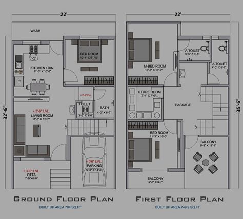 25x35 House Plans, Sustainable Drawing, 3bhk Plan, Smart House Plans, Bungalow House Floor Plans, 20x30 House Plans, Square House Plans, Budget House Plans, Small House Blueprints