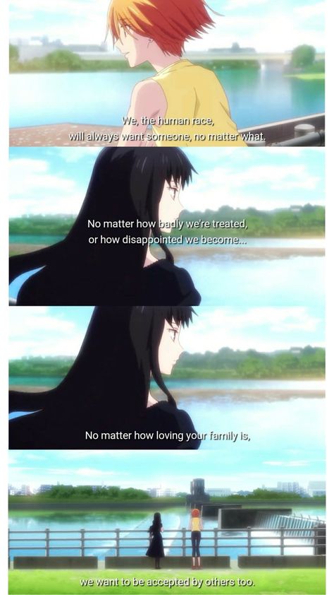 Fruits Basket Quotes Aesthetic, Fruit Basket Quotes Anime, Fruits Basket Anime Quotes, Fruit Basket Anime, Fruits Basket Quotes, Anime Fruits Basket, Beloved Quotes, Fruits Basket Manga, Fruits Basket Anime