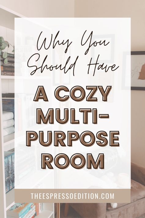 Spare Bedroom Ideas Multi Purpose, Spare Room Ideas Multi Purpose, Reading Room Ideas Cozy, Flex Room Ideas, Small Spare Room, Cozy Reading Room, Multipurpose Guest Room, Small Home Library, Boho Homes