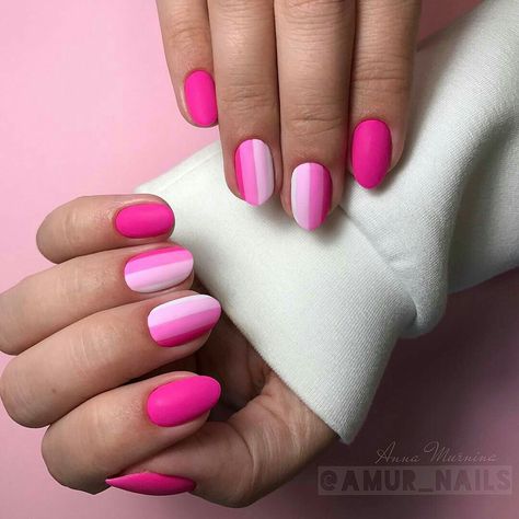 Pink And White Nails, Pink Wedding Nails, Pink White Nails, Nails Trends, White Nail Designs, Hot Nails, Funky Nails, Manicure E Pedicure, Matte Nails