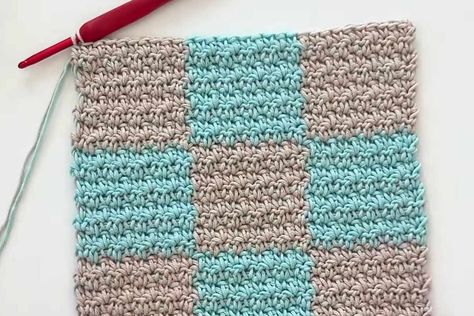 Crocheting a baby blanket is one of the most special and rewarding projects for any crocheter, and a griddle stitch checkerboard blanket is both elegant and simple, making it perfect for beginners and experienced crocheters alike. This pattern uses only basic stitches—single crochet and double crochet—and is worked in a checkerboard pattern that adds visual interest and texture to the blanket. Here’s everything you need to know to make this beautiful and cozy blanket. The griddle stitch is... Griddle Stitch Crochet Blanket, Checkered Crochet Pattern Free, Checked Crochet Blanket, Checkerboard Blanket Crochet, Crochet Checkered Blanket Pattern Free, Checkered Crochet Blanket Pattern, Checkerboard Crochet Blanket, Crochet Checkered Blanket, Checkered Crochet Blanket