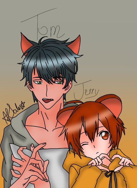 Tom and Jerry version anime(AnnaSales1208) | Illustrations - ART street by MediBang Tom X Jerry Human Ship, Tom And Jerry Anime Version, Tom And Jerry Fanart Anime Version, Tom And Jerry Anime, Hwarang Taehyung, Chibi Cartoon, Tom Love, Tom And Jerry Cartoon, Tom Y Jerry