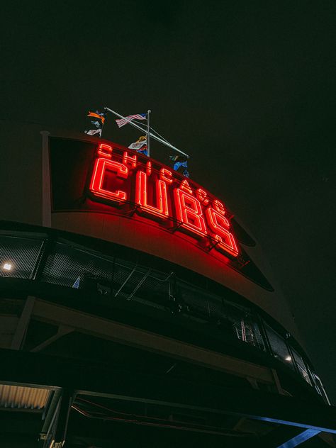 #chicago #cubs #baseball #wrigleyfield Wrigley Field Aesthetic, Baseball Aesthetic, Wrigley Field Chicago, Chicago Cubs Baseball, Cubs Baseball, Wrigley Field, Chicago Photography, Cubbies, Chicago Cubs