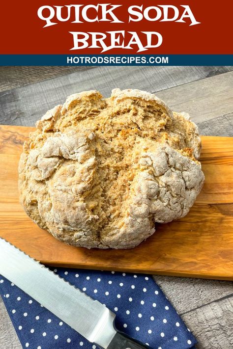 24 reviews · 35 minutes · Vegetarian · Serves 10 · It doesn't get much easier than this! Paul's Quick Soda Bread is a quick and easy way to make delicious soda bread. #sodabread #paulhollywood #hotrodsrecipes Soda Bread Recipes, Gourmet Mac And Cheese, Traditional Irish Soda Bread, Irish Soda Bread Recipe, Tasty Bread Recipe, Irish Soda Bread, Bread Serving, Soda Bread, Delicious Bread