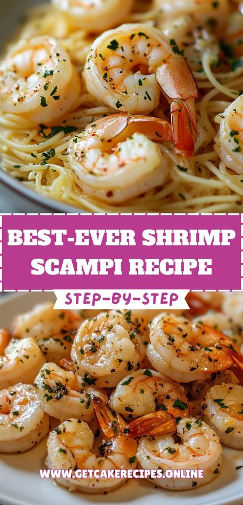 A delicious plate of Shrimp Scampi featuring shrimp, pasta, and fresh herbs, perfect for the Shrimp Scampi Recipe pin. Shrimp Scampi In Oven, Shrimp Scampi Recipe Easy Without Wine, Shrimp Scampi Dip, Shrimp Scampi Without Wine, Healthy Shrimp Scampi, Oven Roasted Shrimp, Easy Shrimp Scampi Recipe, Frozen Shrimp Recipes, Scampi Sauce