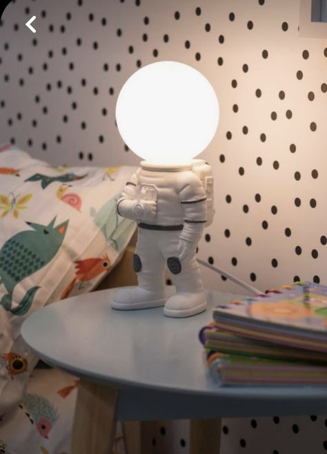 Kids Bedside Table, Kids Table Lamp, Atmospheric Lighting, Lamp With Glass, Pond Lights, Space Bedroom, Pillar Lights, Outdoor Pendant Lights, Themed Room