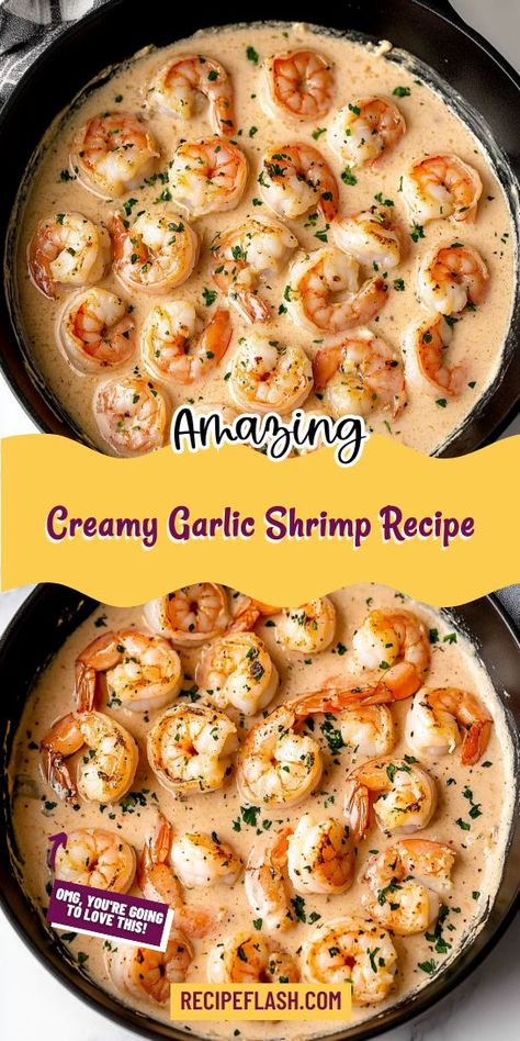 Want to elevate your dinner game with a delicious seafood option? This Creamy Garlic Shrimp Recipe offers a delightful mix of creaminess and garlic that will leave everyone wanting more! Make sure to save this gem for your next seafood dinner adventure! Creamy Garlic Shrimp Recipe, Creamy Shrimp Scampi, Seafood Dinner Ideas, Creamy Garlic Shrimp, Creamy Garlic Pasta, Dinner Games, Cauliflower Mash, Wedding December, Cooking For 2